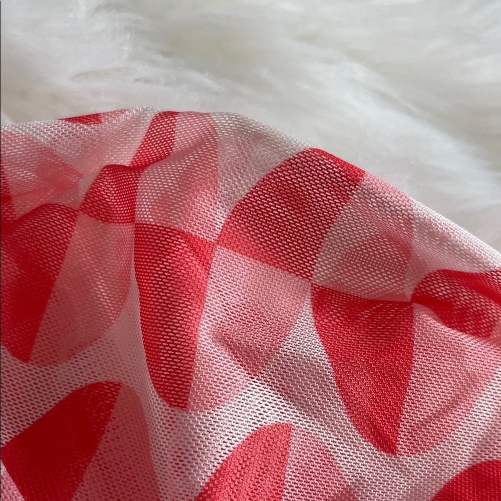Pink Geometric Button-Up Top - Picture 7 of 8